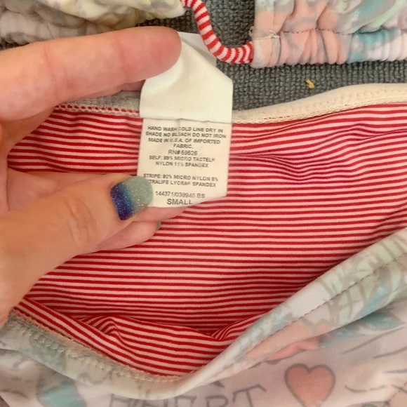 Lot of 4 bright Roxy and Lucky Brand bikinis Sz S - Picture 7 of 16